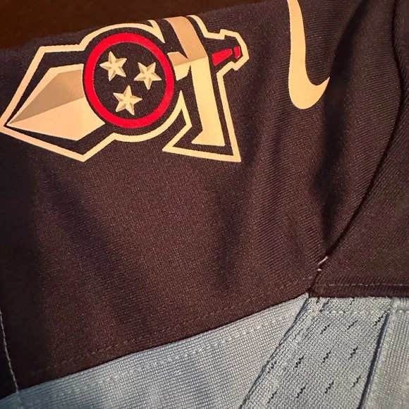 NFL On Field Light Blue and Dark Blue Jersey - Picture 3 of 6